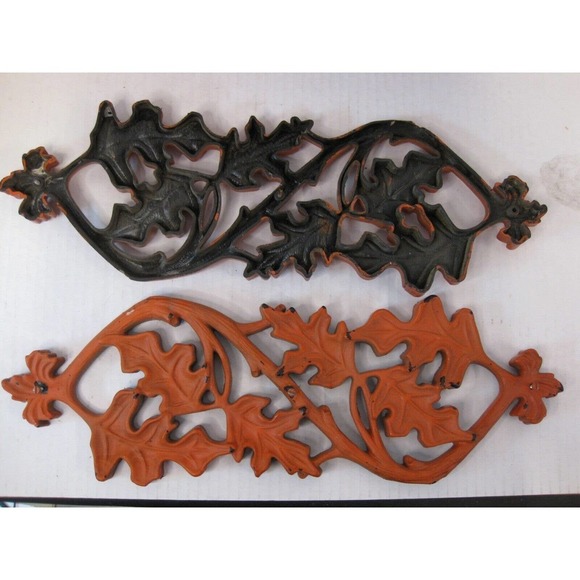 Vintage 1970s Indoor/Outdoor Retro Modern Wall Hangings Leaves 18” x 5.75" (6) - Picture 6 of 6